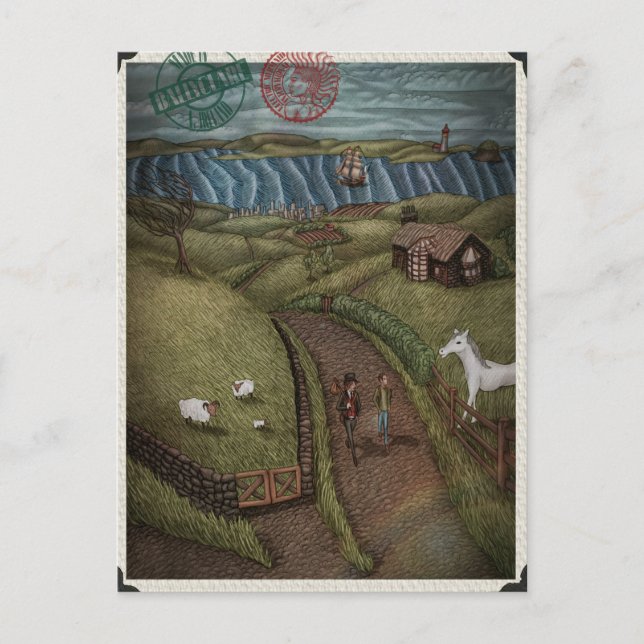 To Ballyclare by Ordovich Postcard (Front)