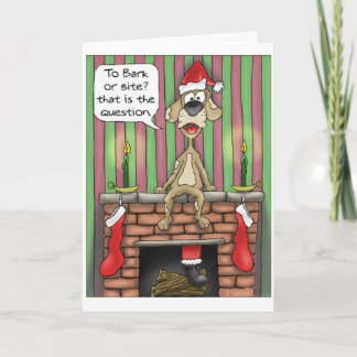 To Bark or to Bite Holiday Card