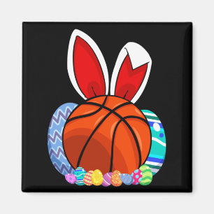 To Basketball Easter Egg Bunny Magnet