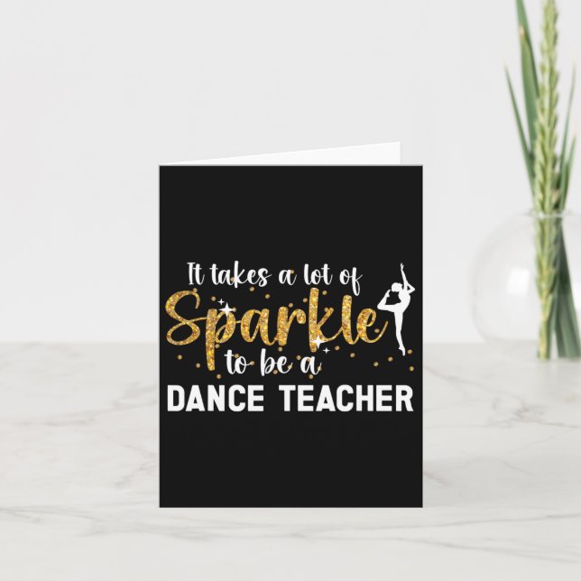 To Be A Dance Teacher Dance Instructor Dancing Tea Card (Front)