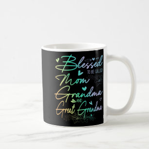 To Be Called Mum Grandma And Great Grandma Floral  Coffee Mug