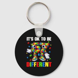To be different 67 six seven puzzle autism key ring