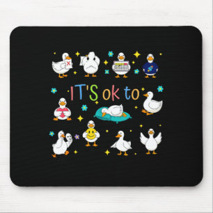 To be different autism goose special education mouse pad