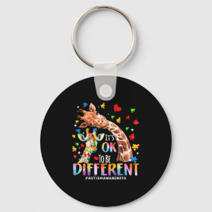 To be different autism mum mama cute giraff autism key ring
