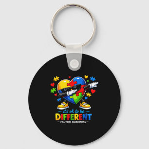 To be different dabbing autism awareness boy girl key ring