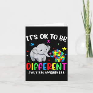 To be different elephant for mum dad teachersTo be Card