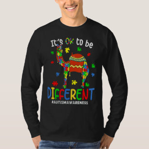To Be Different Proud Autism Awareness Cute Camel T-Shirt
