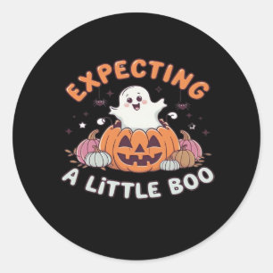 To Be Expecting Little Boo Classic Round Sticker