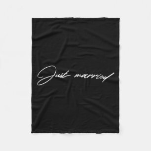 To Be Just Married Newlywed Wedding Celebration Fleece Blanket