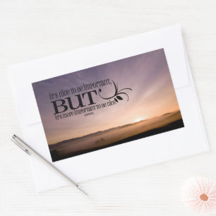 "To be nice" Inspirational Quote Rectangular Sticker