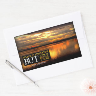 "To be nice" Inspirational Quote Rectangular Sticker
