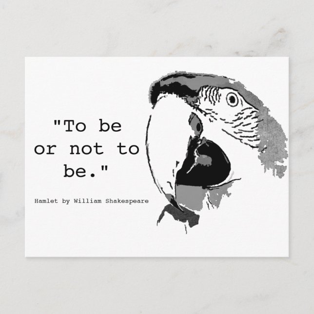 To Be Or Not To Be Postcard (Front)