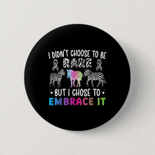 To Be Rare Disease Awareness Rare Disease Warrior  6 Cm Round Badge
