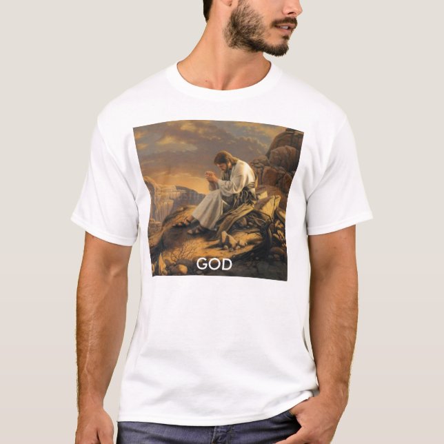 to_be_with_god_2, GOD - Customised - Customised T-Shirt (Front)