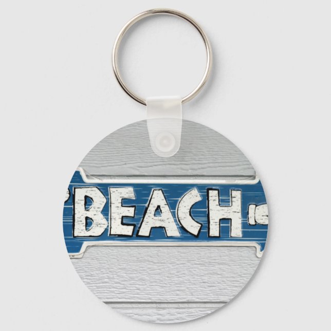 To Beach Key Ring (Front)