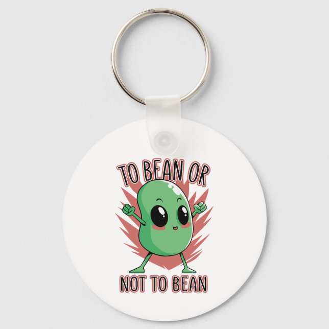 To bean or not to bean key ring (Front)