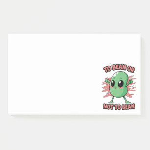 To bean or not to bean post-it notes