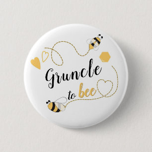 to Bee 6 Cm Round Badge