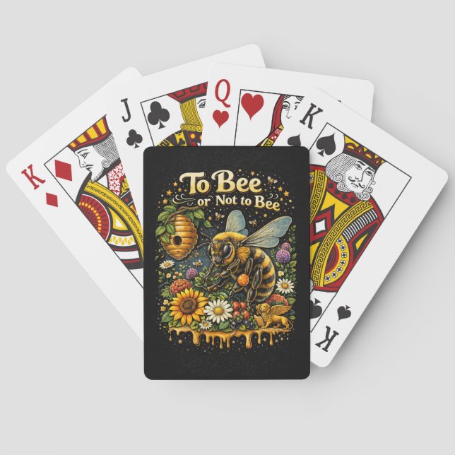 To Bee or Not to Bee Playing Cards (Back)