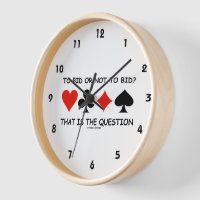 To Bid Or Not To Bid That Is The Question? Bridge