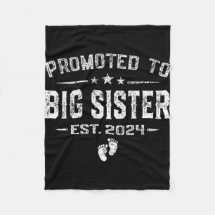 To Big Sister 2024 Mothers Day First Time New Mum Fleece Blanket