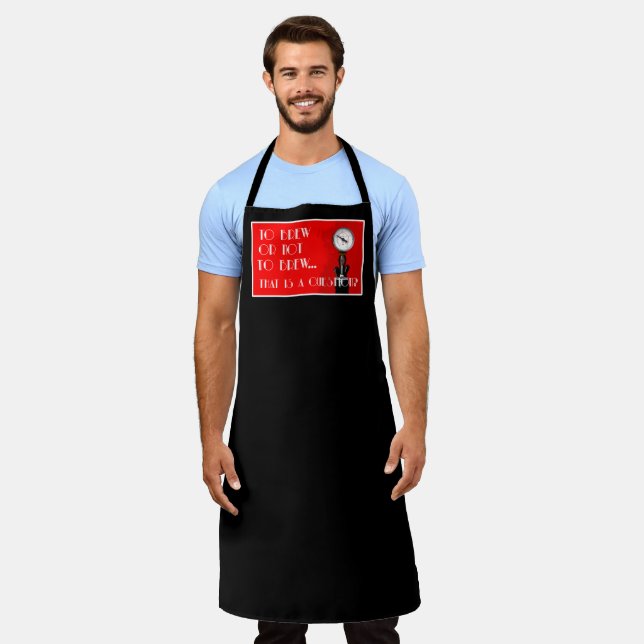 To brew or not to brew...that is a question? apron (Worn)