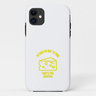 To brie or not to brie funny cheese pun jokes Case-Mate iPhone case