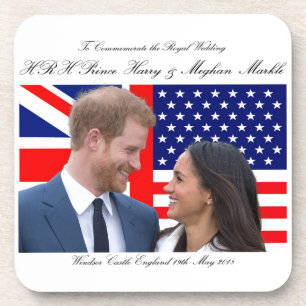 To Commemorate the Royal Wedding Harry and Meghan Coaster