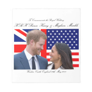 To Commemorate the Royal Wedding Harry and Meghan Notepad