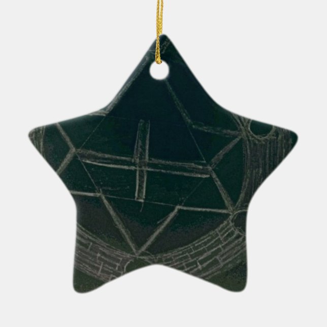 to conquer and ready to win ceramic tree decoration (Front)