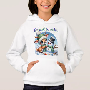 To Cool To Melt Girl's Hoodie 