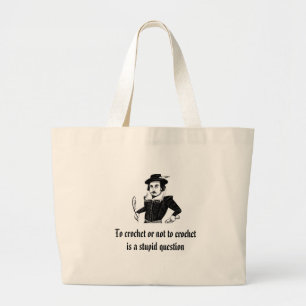 "To crochet or not to crochet" crocheting bag
