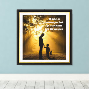 To Dad With Love – Framed Wall Art poster