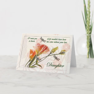 To Daughter (Goodbye From Terminally ill Parent) Card