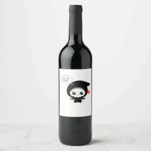 To Death - Funny Valentines Day Classic Wine Label