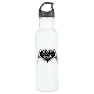 To Death Skeleton Hand Heart Classic Design 710 Ml Water Bottle