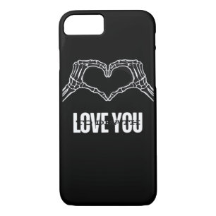 To Death Skeleton Heart Hands Classic Look Case-Mate iPhone Case