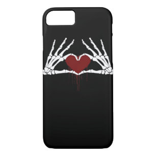 To Death Skeleton Heart Hands Style Case-Mate iPhone Case