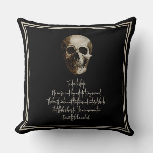 To die: to sleep Shakespearian Cushion