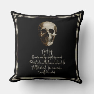 To die: to sleep Shakespearian Cushion