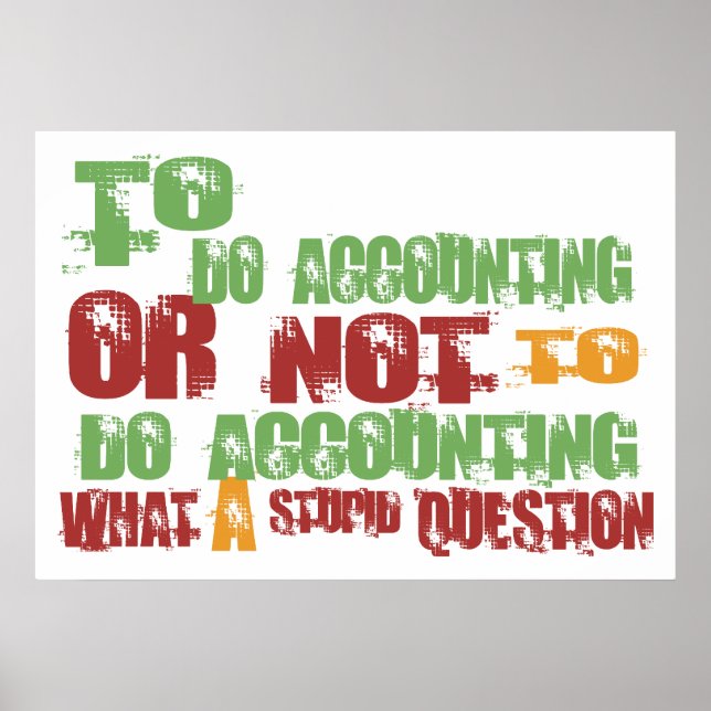 To Do Accounting Poster (Front)