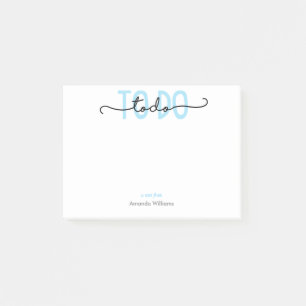 TO DO - Blue ADD YOUR NAME BUJO Post-it Notes