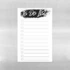 To Do Checklist Modern Black Smudge Hand Lettered