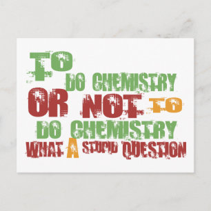 To Do Chemistry Postcard