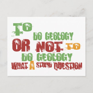 To Do Geology Postcard