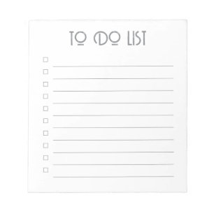 To Do List - 40 Page Notepad