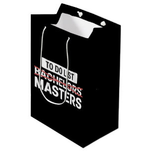To Do List Bachelors Masters Degree College Grade Medium Gift Bag