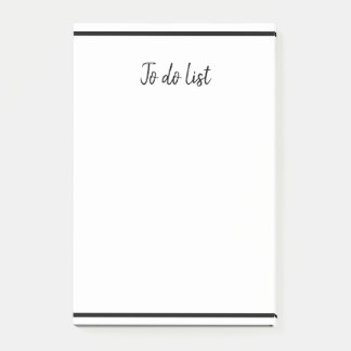 to do list business school simple minimal border post-it notes