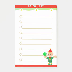 To Do List & Cute Elf Post-it Notes