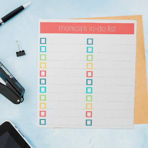 To-Do List - Modern Colourful Design Notepad